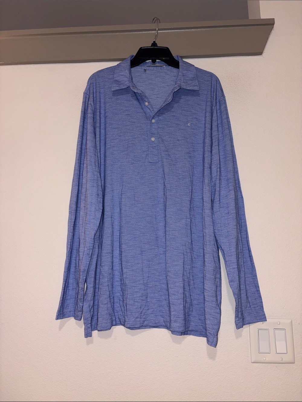 Criquet brrr Long Sleeve Range Polo in Blue SZ XXL NWOT